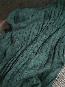 Green Cable Knit Sweater Brand New