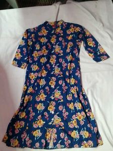 Floral Print Button-Down Dress