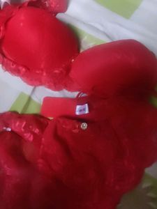 Brand New Sexy Lingerie Set In Red - 30 Size