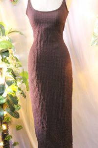 Brown westside Bodycon Dress