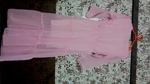 Pink Ruffle Maxi Dress