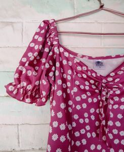 Women&#39;s Square Neck Half Dleeve Knee Long
