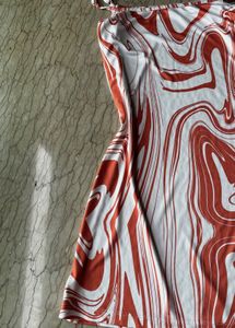 Y2K Marble Print Mini Bodycon Dress