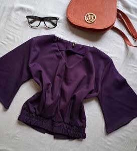 Sale!!Women Purple Blouse Top!!