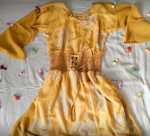 Embroidered Midi Frock
