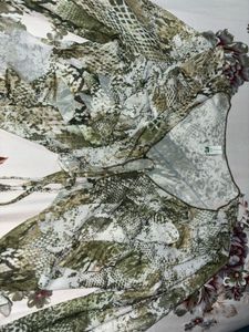 Newme Green Floral Ruffle Blouse/Top