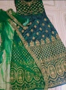 Bottle Green Lehnga Set