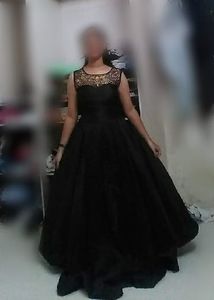 Elegant Black Ethnic Gown