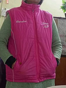 Pink Colour Half Jacket