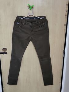Coffee Brown Low Waist Jeans