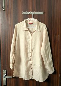 Light Pink Long Linen Shirt