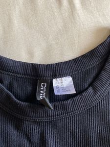 Black Ribbed VEST Top From H&amp;M