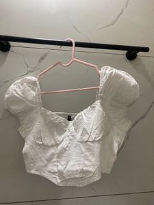 H&amp;M White Corset