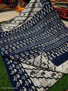 102)Soft Cotton Malmal Saree