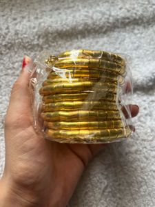 Golden Bracelet With Bangles
