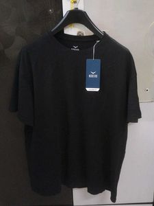 Black Basic T-Shirt Regular boxy fit