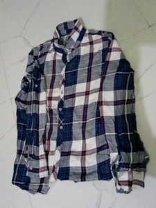 Plaid Button-Down Shirt