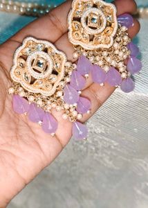 New/ Unused Lilac Drop Earrings