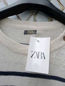 New With Tag Zara Knit Stripped Pullover
