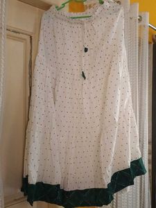 White Skirt With Gher