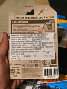 Hot Wheels Porsche 911 Carrera Clip