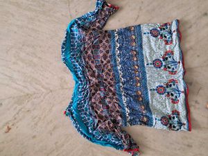 Boho Print Tunic Top