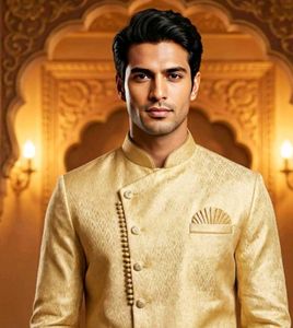 Elegant Golden Sherwani