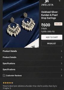 JWELISTA sale 🔥 heavy pair of earings