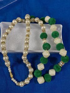 Stunning Beaded Long Chain With Hand Kada