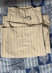 Striped Beige Trousers