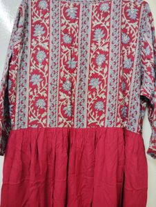 Red Empire Waist Dress