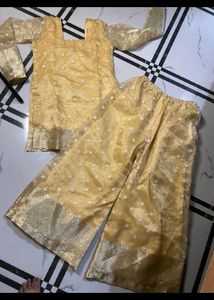 Gold color Kurta Set