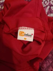 Red A-Line Mini Tennis Skirt
