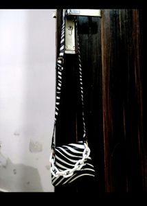 Mini Black And White Sling Bag