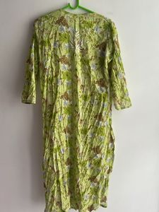 Green Embroidered Kurta
