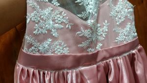 Pink Lace Party Long Gown Ideal 5yrs Girls