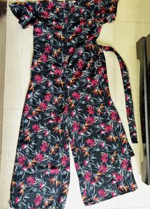 AND Floral Print Jumpsuit