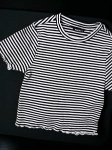 Striped Lettuce Edges New Top (S)