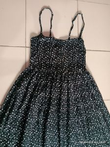 Printed Dress Back Side Adjustable Nd Elastic