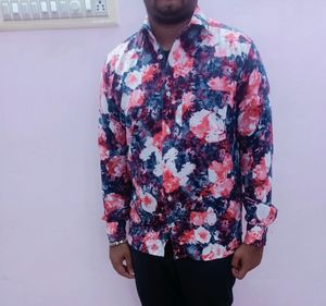 Floral Printed Shirt For Men.. Party And Casual Wear