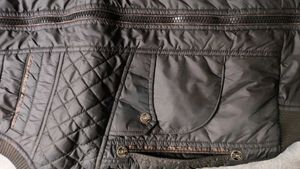 Black Quilted Hooded Vest