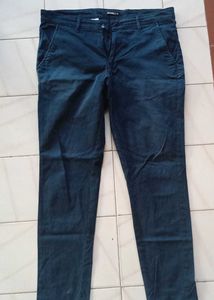 Men's Blue Casual Pants