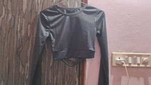 Sleek Long Sleeve Crop Top