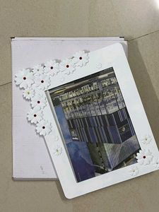 Japanease Photo Frame with 3D Floral Design