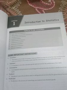 Statistics Economics Class 11 Best Book