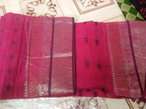 Bengali Cotton Zari Work saree