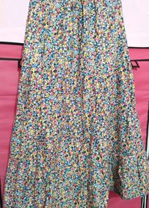 Floral Print Ethnic Skirt