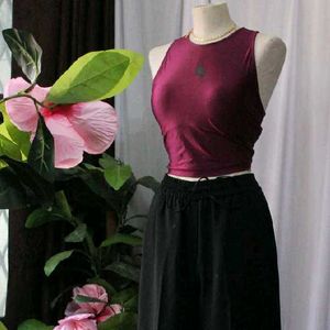 Nike Burgundy Sleeveless Top