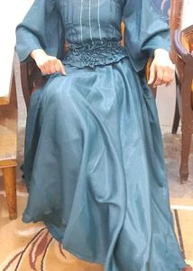 Dress- Korean Style With Smocking Belt