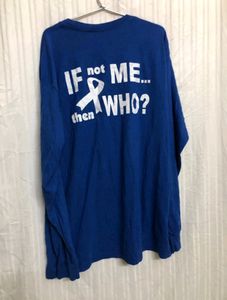 Jerzees Blue Long Sleeve T Shirt